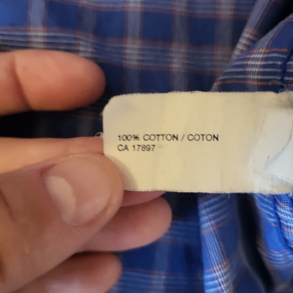 GAP Men's Casual Blue Plaid Shirt, Size XXL - Picture 4 of 5